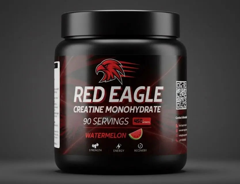 Red Eagle Creatine Monohydrate – Watermelon | 90 Servings, 450g | Strength, Energy & Recovery - Red Eagle supplement