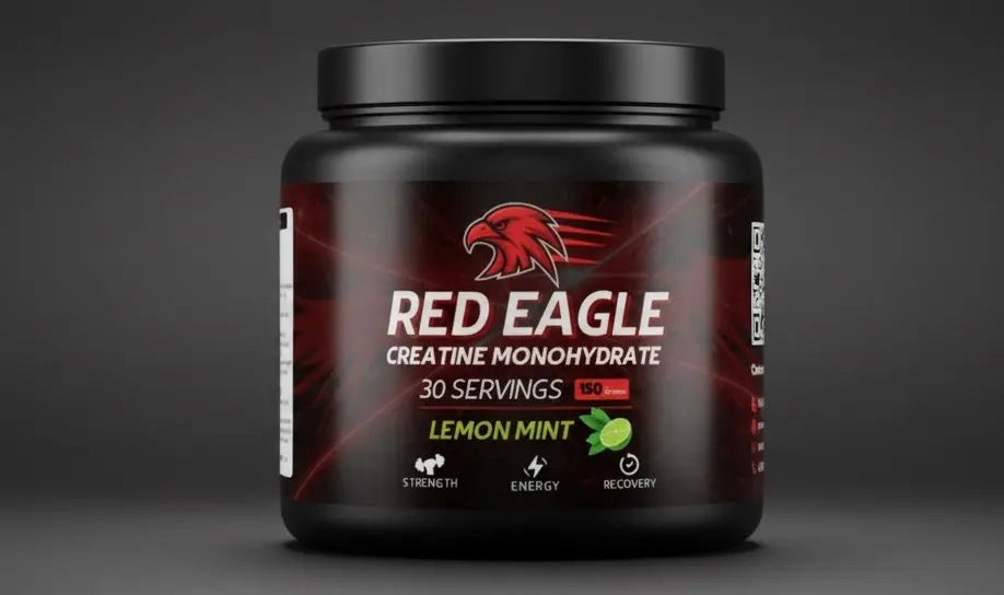 Red Eagle Creatine Monohydrate – Lemon Mint | 30 Servings, 150g | Strength, Energy & Recovery - Red Eagle supplement